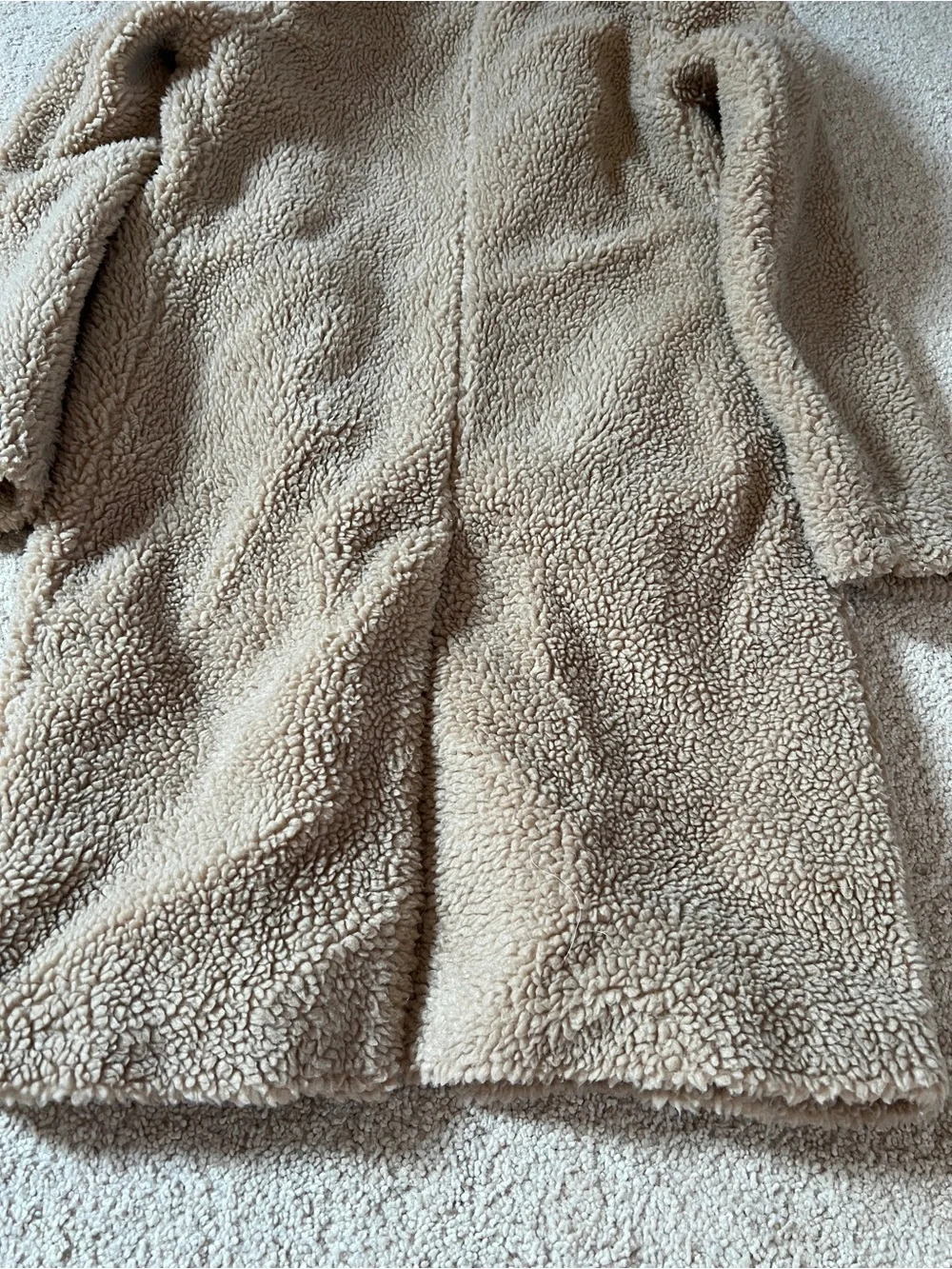 Abercrombie & Fitch Camel Teddy Long Coat